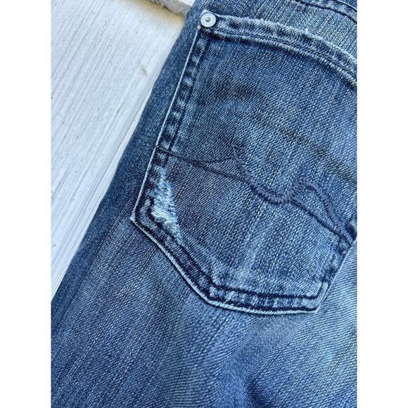7 for all Mankind‎ Blue Straight Leg Denim Jeans Cotton Blend Stretch Size 29 - Picture 9 of 10